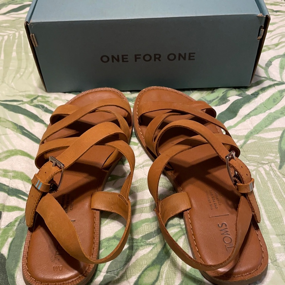 Toms Tan Leather Sicily Shoe